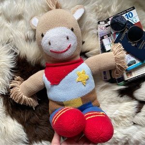 ZUBEL Sheriff Wilson 18” Jumbo Plush Handknit Plush Horse